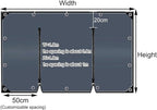 Curtain Patio Enclosure with Zippe, Heavy Duty PVC Transparent Tarpaulin Side - Image 7