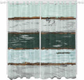 Blue Teal Living Room Curtains 84 Inch Length, Window Curtains Tab Top by Unknown
