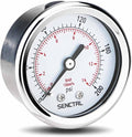 SENCTRL 0-200 psi Pressure Gauge, 1/8 NPT Back Mount, Waterproof, Stainless by senctrl