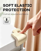 Baby Proofing Corner Guards 8 Pack White, Soft Foam Edge and Corner Protectors