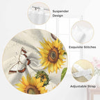 Farm Sunflowers Kitchen Curtains 36 Inch Length, Small Window Curtains Tab Top - Image 6