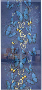 Screen Door 38"x83" Blue Butterfly Door Screen Magnetic Closure - Image 7