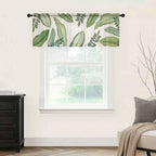 Summer Palm Leaf Sheer Valance Curtains - Image 5