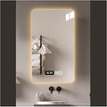 Bathroom Mirror with LED Lights, Makeup Vanity Touch Mirror with LED by ZXCASDF