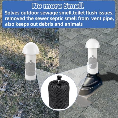 3 Inch Vent Stack Pipe Filter,Sewer Vent Filter Septic Tank Roof Vent