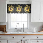 YOU ARE MY SUNSHINE Sheer Valance Curtains, Summer Sunflowers Golden Gradient - Image 2