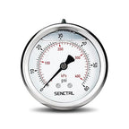 SENCTRL 0-60 Psi Glycerin Liquid Filled Low Pressure Gauge, 2.5" Dial Size by senctrl