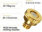 KUWAN 0.016" Orifice Thread UNC 10/24 Brass Misting Nozzles Low Pressure - Image 2