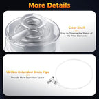 Vacuum Pump Oil Mist Filter, KF25 Quick Release Flange 95% Filtration, PC Clear - Image 8