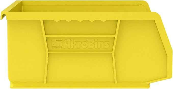 Akro-Mils 30255 AkroBins Plastic Storage Bins, Space-Saving Stackable Bins