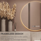 LTSRLL Frameless Illuminated LED Bathroom Wall Mirror - Image 3