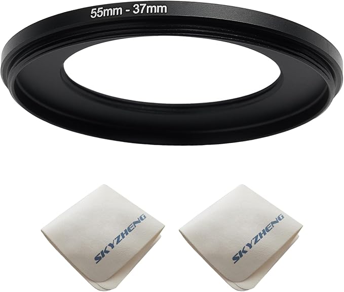 55mm Lens to 37mm Camera Lens Adapter 55mm to 37mm Step Down Ring Adapter Ring by SKYZHENG