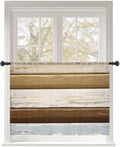 Sheer Curtains 45 Inch Length, Wood Grain Brown Semi Sheer Curtains Light by Unknown