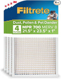 Filtrete 21.5x23.5x1 AC Furnace Air Filter, MERV 8, MPR 700, Tough on Pollen by Filtrete