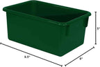 Wood Designs Cubby Storage Bin, Heavy Duty Plastic Containers