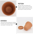 5pcs Red Clay Succulent Pots - Image 9