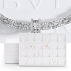 Oirlv Premium White Leather Stackable Jewelry Tray Flat Jewelry Organizer Tray - Image 8