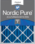 Nordic Pure 16x20x4 Pleated MERV 7 Air Filter 1 Pack by NordicPure