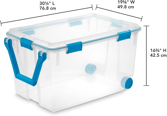Sterilite 12-Pack Gasket Box, Weather-Resistant Storage Bins - Image 3