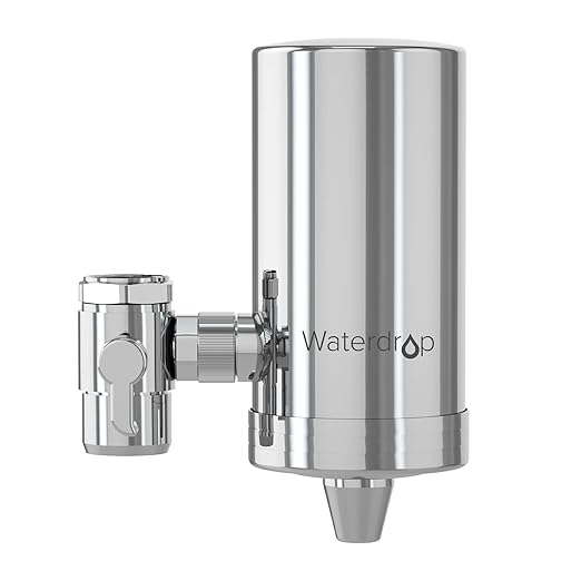Waterdrop Water Filter for Sink Faucet, 360° Rotating Stainless Steel, NSF by Waterdrop