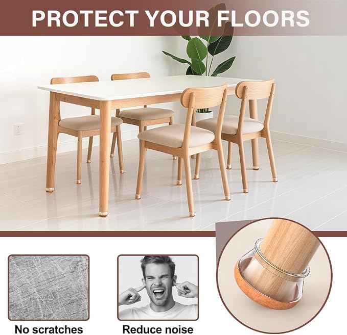 Chair Leg Floor Protectors Round Chair Leg Protectors