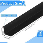 Sasylvia 10 Pcs Wall Corner Protector Guards, Vinyl 1-1/8 x 48 Inches Corner