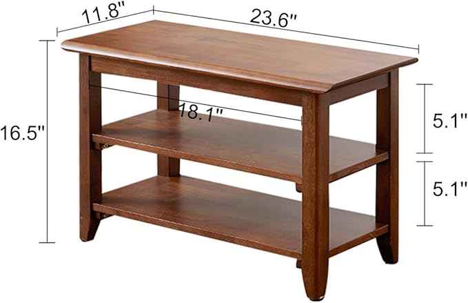 XKZG Storage Bench Wooden Shoe Rack Bench Rustic Solid Wood Entryway Bench