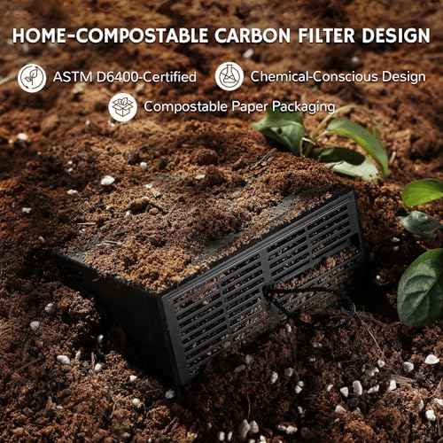 Airthereal Replacement Activated Carbon Filters for Revive R500 and R500-V Electric Kitchen Waste Composter