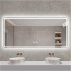 Smart Illuminated LED Bathroom Mirror，Bathroom Mirror by ZXCASDF
