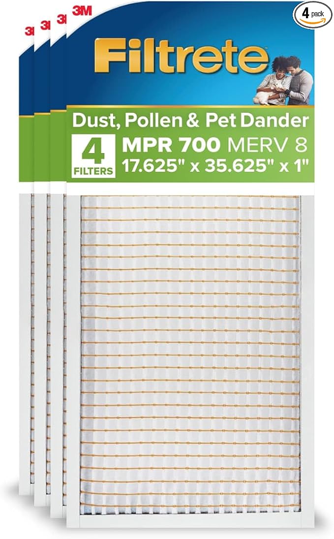 Filtrete 17 5/8x35 5/8x1 AC Furnace Air Filter, MERV 8, MPR 700, Tough on Pollen by Filtrete