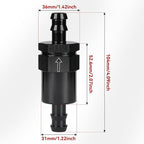 1/2" Billet Inline Fuel Filter 30 Micron Aluminum Black - Image 2