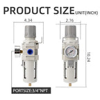 Air Compressor Water Separator Filter 3/4" NPT 0-150 PSI, Compressed Filter - Image 3