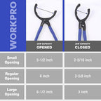 WORKPRO 12-inch Oil Filter Plier and Flexible Oil Funnel Set - Image 6