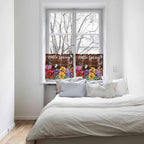 Spring Flowers Half Window Curtain 36 Inches Long, Watercolor Farmhouse - Image 5
