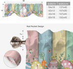 Easter Tie Up Valance Curtains for Windows, Kitchen Curtains Window Shades - Image 6