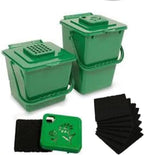 Resinta 8 Pack Activated Carbon Compost Caddy Filters Kitchen Compost Collector - Image 7