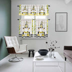 Lemon Gnomes Kitchen Curtains Set 3 Piece - Image 8