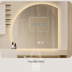 Bathroom Wall Mounted Mirror, LED Illuminated Vanity Mirror - Image 3