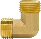 Hooshing 2PCS Brass Pipe Fitting 90 Degree Elbow 3/4 Inch NPT Male x 3/4 Inch - Image 3