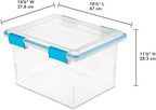 Sterilite 8-Pack Gasket Box, Weather-Resistant Storage Bins - Image 2