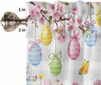 Happy Easter Half Window Curtain 36 Inches Long, Spring Watercolor Bunny Eggs - Image 6