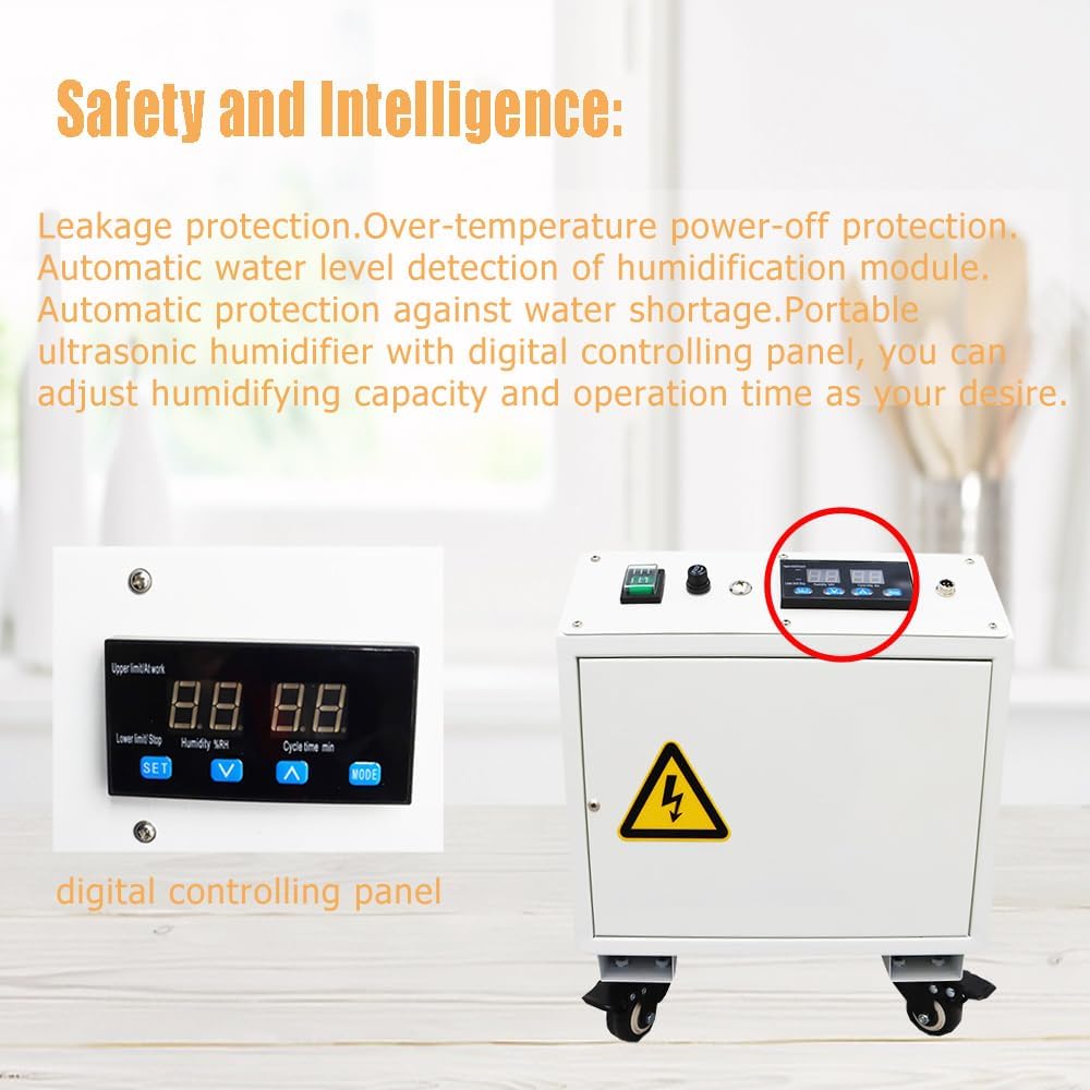 Industrial Ultrasonic Humidifier Cooler Sprayer 3kg/h Portable