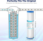 Membrane Solutions 50 Micron Pleated Polyester Sediment Water Filter 10"x2.5" - Image 2