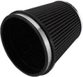 6" Inlet Cold Air Intake Filter Cone Replacement Performance Washable Clamp-On by MUGERACING