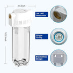 Whole House/RV Water Filter Housing Clear, Maple Syrup RO System, 3/4" NPT - Image 2