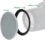 58mm to 55mm Step-Down Ring Filter Adapter, Metal Ring Step-Down Rings Adapter - Image 4