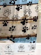 Sheer Curtains 63 Inch Length, Vintage Farmhouse Rustic Wooden Grain Privacy - Image 6