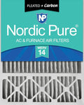 Nordic Pure 20x25x5 Lennox X6673 X6675 Replacement AC Filter MERV 14 + Carbon 1 by NordicPure