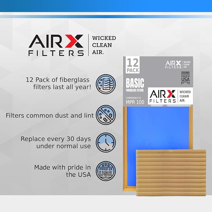 10x10x1 Air Filter Comparable to MPR 100 Basic Economy Furnace Filters - Image 4