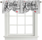 Kitchen Knife Fork Tie Up Valance Curtains by Unknown